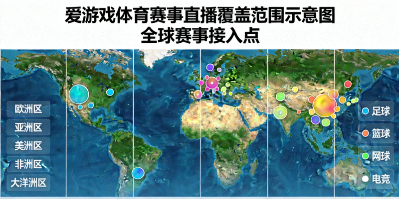 爱游戏体育赛事直播覆盖范围示意图 - 展示全球赛事接入点