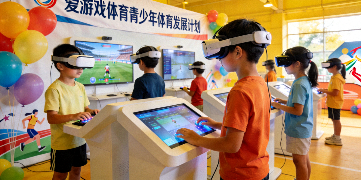 爱游戏体育青少年体育发展计划活动现场 - 孩子们体验数字体育课程