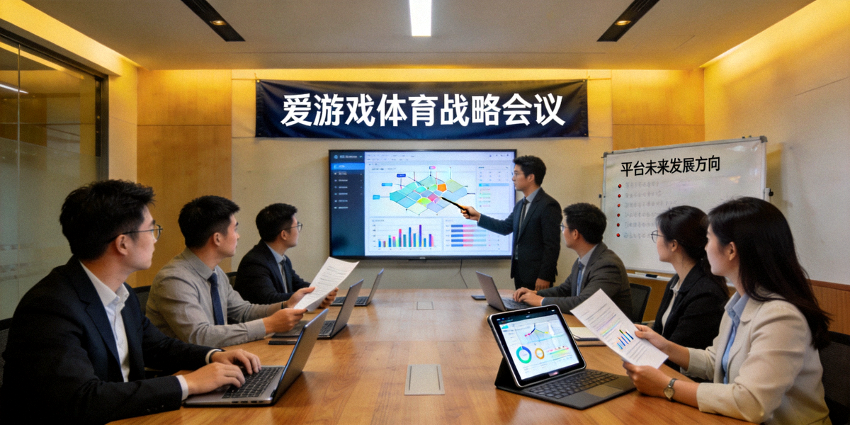 爱游戏体育战略会议场景 - 团队讨论平台未来发展方向