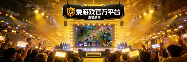 东南亚电竞锦标赛现场，爱游戏官方平台主赞助商标识高悬